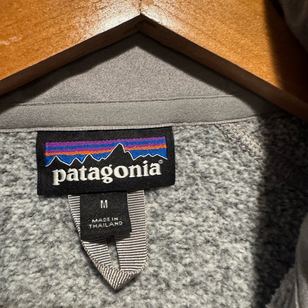 Patagonia Half Zip Better Sweater Heather Gray Fleece Jacket - Picture 2 of 8